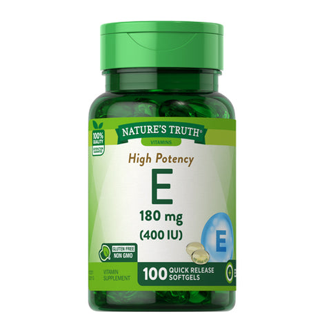 Nature's Truth, Vitamin E Capsules, 180 Mg, 100 Softgels Nature's Truth