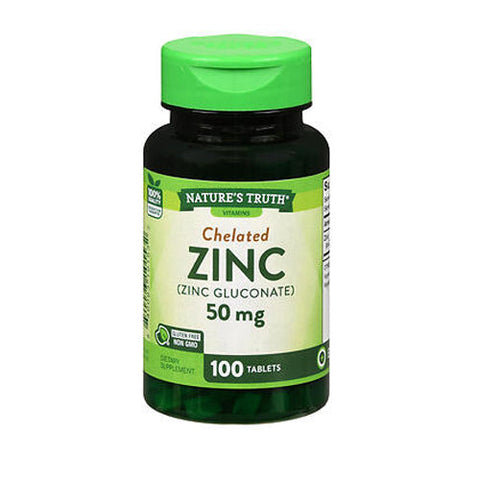 Nature's Truth, Chelated Zinc, 50 Mg, 100 Tabs Nature's Truth
