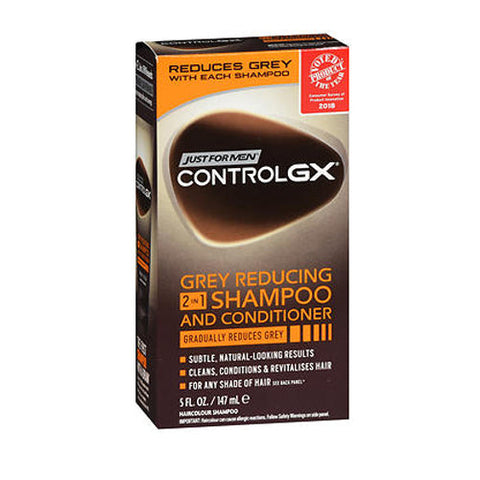 Just For Men, ControlGX Grey Reducing 2 In 1 Shampoo And Conditioner, 5 Oz Just For Men
