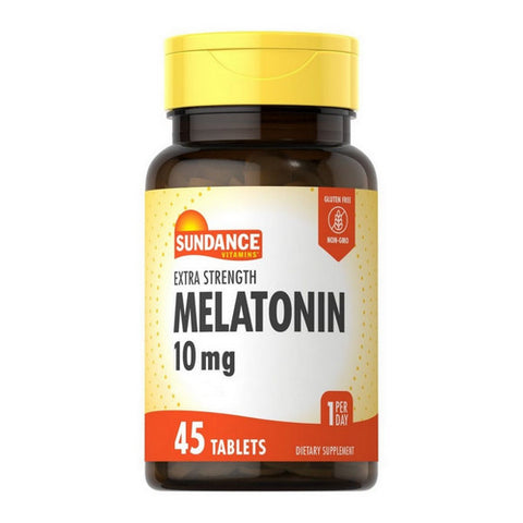 Sundance, Extra Strength Melatonin, 10 Mg, 45 Tabs Sundance