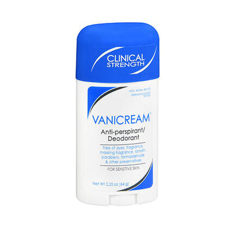 Vanicream, Anti-Perspirant Deodorant For Sensitive Skin Clinical Strength, 2.25 Oz