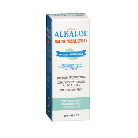 Alkalol, Saline Nasal Spray, 1.69 Oz Alkalol
