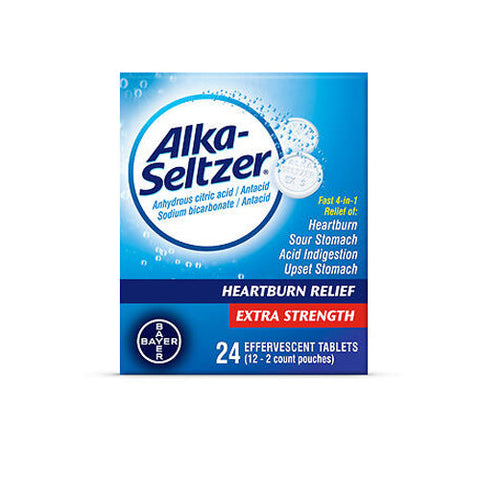 Alka-Seltzer, Antacid Effervescent Extra Strength, 24 Tabs Alka-Seltzer