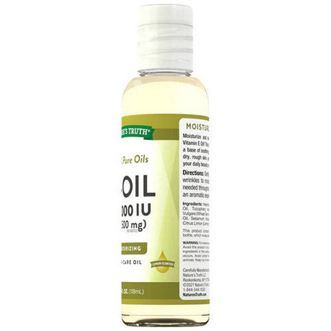 Nature's Truth, Vitamin E-Oil Skin Care Oil Lemon, 13,500 Mg, 4 Oz Nature's Truth