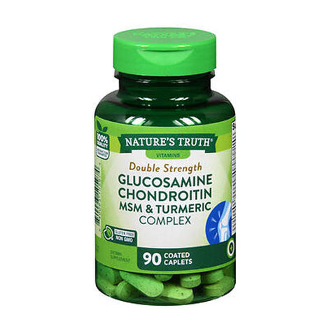 Nature's Truth, Double Strength Glucosamine Chondroitin MSM Complex Coated Caplets, 90 Tabs Nature's Truth