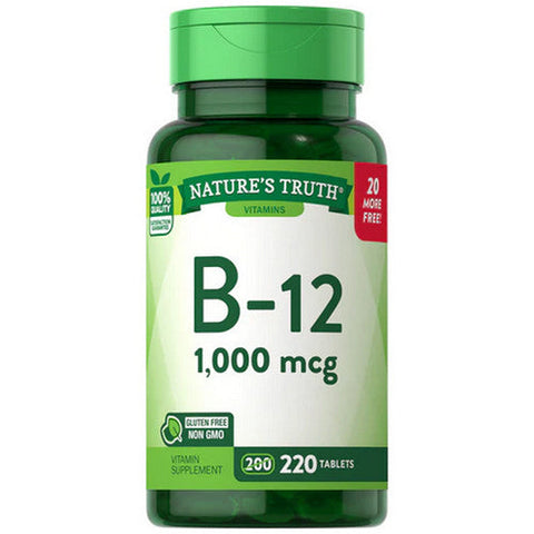 Nature's Truth, B12 Vitamin, 1000 mcg, 220 Tabs Nature's Truth