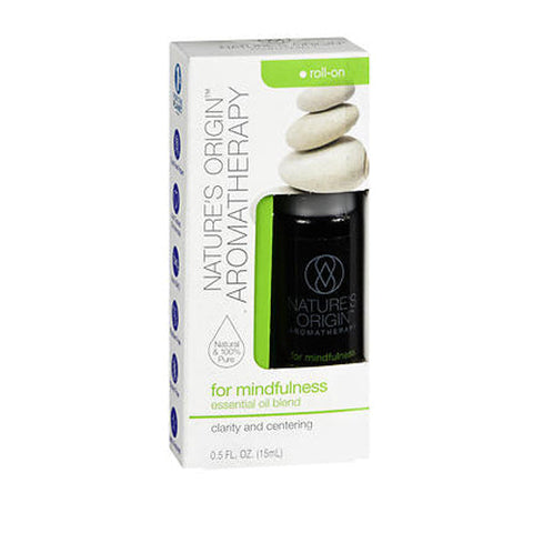 Nature's Origin, Aromatherapy Essential Oil Blend Roll-On For Mindfulness, 0.5 OZ Nature's Origin