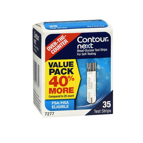 Contour, Blood Glucose Test Strips, 35 Each Contour