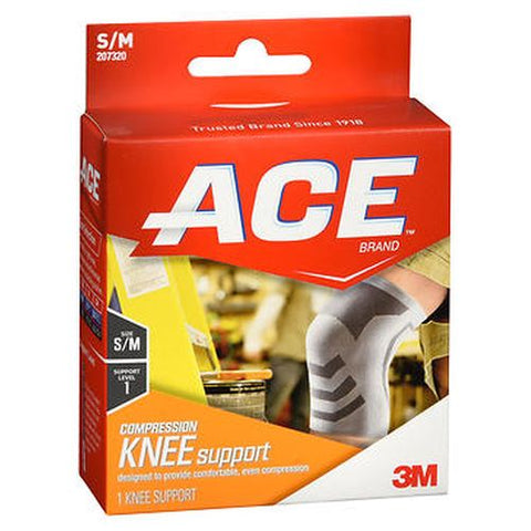 Ace, Compression Knee Support Small Medium, 1 Each Ace