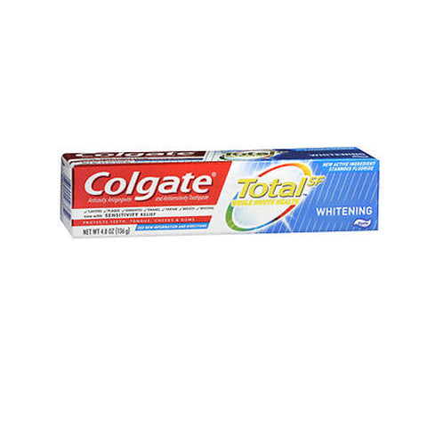 Colgate, Total SF Whitening Anticavity-Antigingivitis and Antisensitivity Toothpaste, 4.8 Oz Colgate