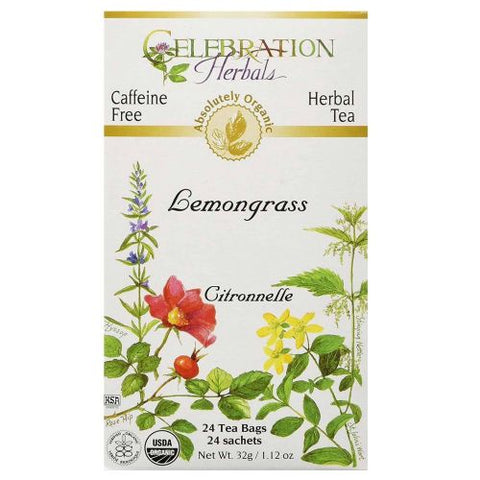 Celebration Herbals, Organic Lemongrass Tea, 24 Bags Celebration Herbals
