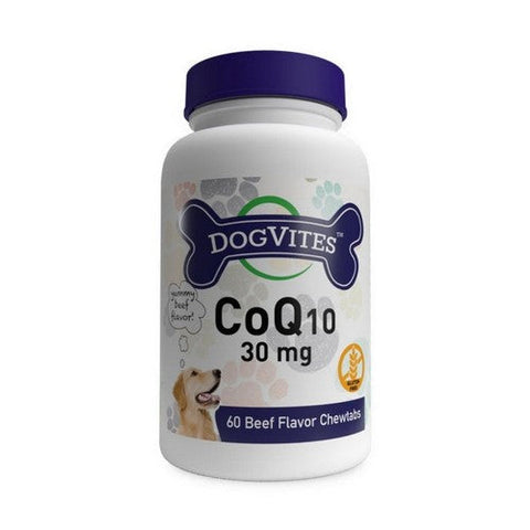 Health Thru Nutrition, Dog Vites CoQ-10 Beef, 30 mg 60 Tabs Health Thru Nutrition