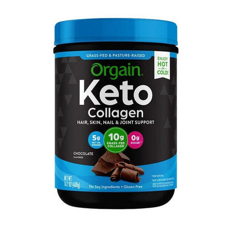Orgain, Collagen Powder, Chocolate 0.88 lbs Orgain