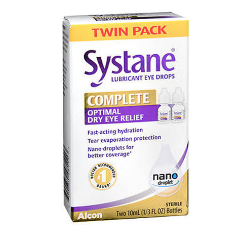 Systane, Complete Lubricant Eye Drops Twin Pack, 20 ml Systane