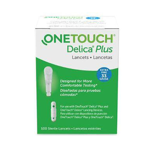 Onetouch, Delica Lancets Fine 30 Gauge, Box Of 100 Onetouch