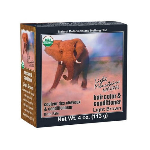 Light Mountain, Natural Hair Color And Conditioner Light Brown, Light-Brown 4 Oz Light Mountain