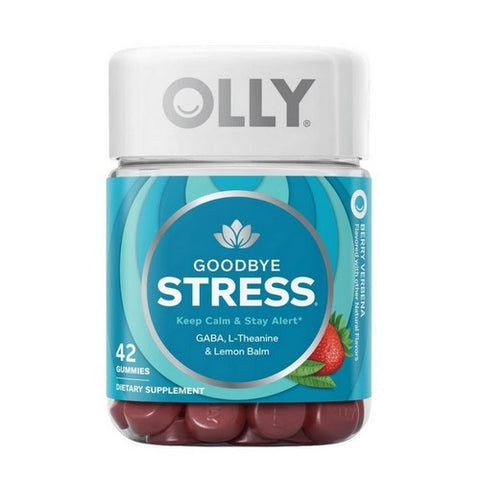Olly, Stress Gummies With Gaba L-Theanine And Lemon Balm Berry Verbena, 0, 42 Count Olly