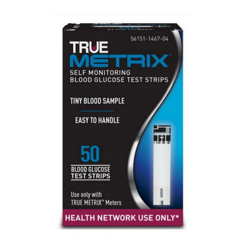 True Metrix, Self Monitoring Glucose Test Strips, 50 Count True Metrix