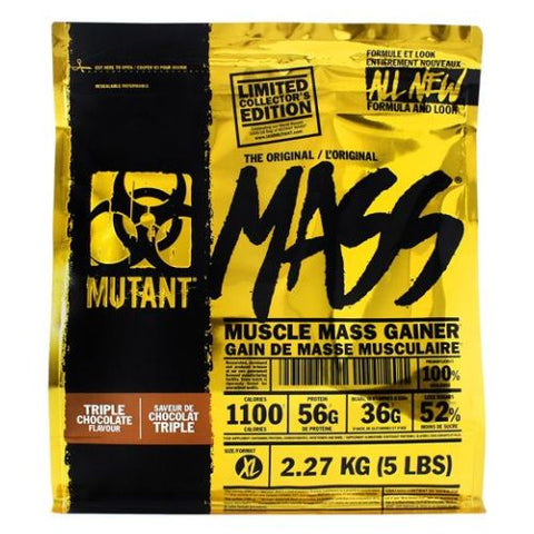 Mutant, Mutant Mass, Triple Chocolate 5 lbs Mutant