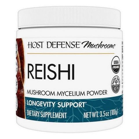 Host Defense, Reishi Mushroom Mycelium Powder, 100 G Host Defense