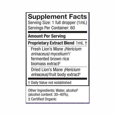 Host Defense, Lion's Mane Extract, 2 Oz Host Defense