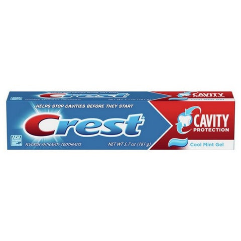 Crest, Cavity Protection Toothpaste Gel, Cool Mint 5.7 Oz Crest