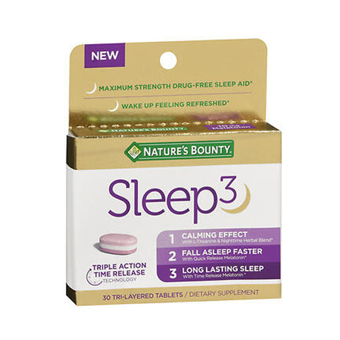Nature's Bounty, Sleep3 Tri-Layered Tablets, 30 Tabs Nature's Bounty