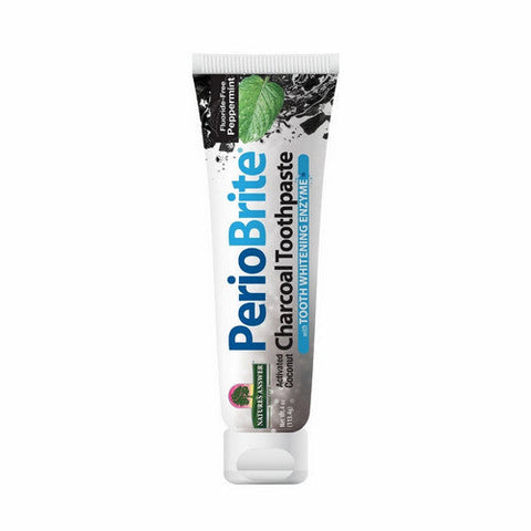 Nature's Answer, PerioBrite Charcoal Toothpaste Peppermint, 4 Oz Nature's Answer