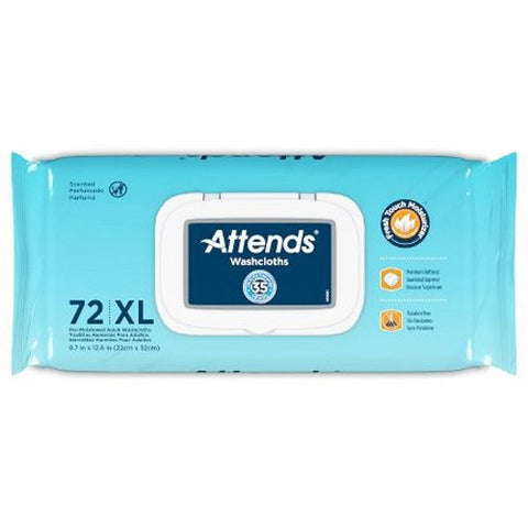 Attends, Personal Wipe Attends  Soft Pack Aloe / Vitamin E Scented, 1 Pack Attends
