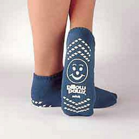 Principle Business Enterprises, Slipper Socks Pillow Paws  Youth Light Blue Ankle High, 1 Pair Principle Business Enterprises