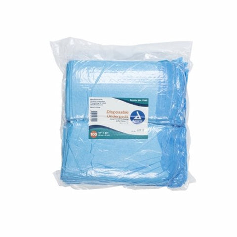 Dynarex, Disposable Underpad Fluff Light Absorbency 17 X 24 Inch, Count of 300 Dynarex