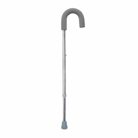 McKesson, Round Handle Cane McKesson Aluminum 28-3/4 to 37-3/4 Inch Height Silver, Count of 1 McKesson
