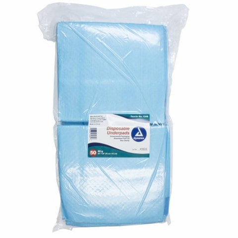 Dynarex, Disposable Underpad Fluff Polymer Heavy Absorbency, Case Of 2 Dynarex