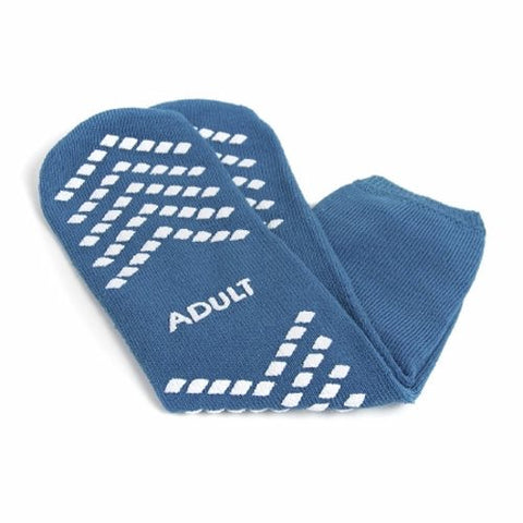 McKesson, Slipper Socks McKesson Large Teal Above the Ankle, Count of 48 McKesson