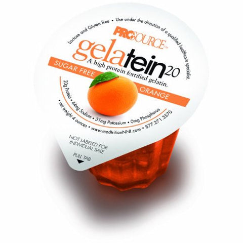 Medtrition, Oral Protein Supplement Gelatein  20 Orange Flavor 4 oz. Container Cup Ready to Use, 4 Oz Medtrition