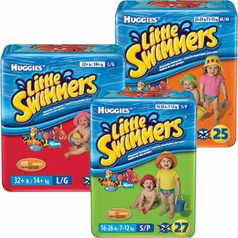Kimberly Clark, Unisex Baby Swim Diaper Little Swimmers Size 5 to 6 Disposable Heavy Absorbency, Case Of 8 Kimberly Clark