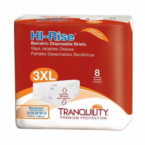 Tranquility, Unisex Adult Incontinence Brief Tranquility, Count of 8 Tranquility