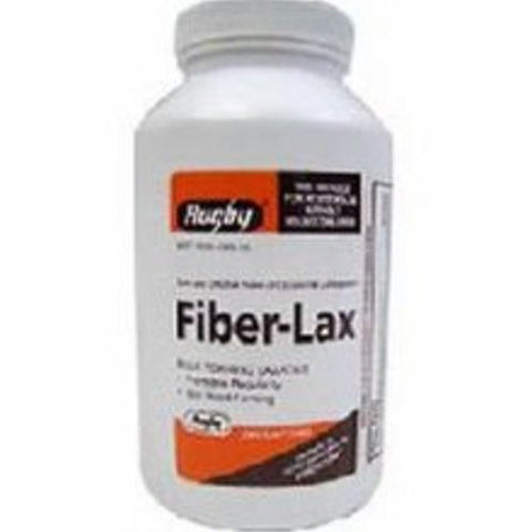Rugby, Laxative Fiber-Lax Strength Calcium Polycarbophil, 500 Mg, 60 Tabs