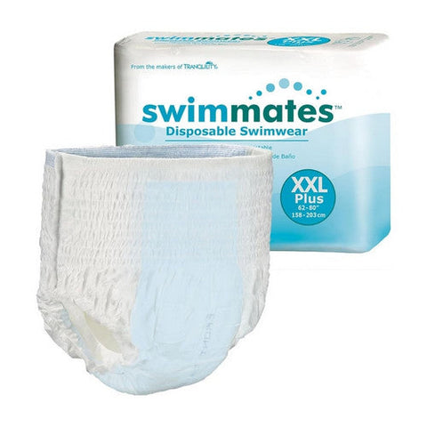 Swimmates, Bowel Containment Swim Brief Pull With Tear Away Seams Adult 2X-Large Unisex, Count of 12 Swimmates