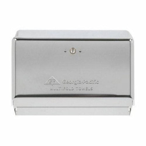 Georgia Pacific, Paper Towel Dispenser Georgia-Pacific  Chrome Metal Manual 275 Count Wall Mount, Count of 10 Georgia Pacific