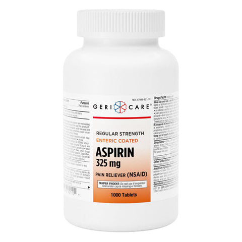 McKesson, Pain Reliever Regular Strength Aspirin Enteric Coated, 325 Mg, 1000 Tablets McKesson
