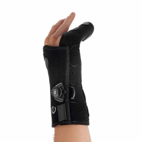 Exos, Boxer Fracture Brace Exos  Thermoformable Polymer Right Hand Black Medium, 1 Each Exos