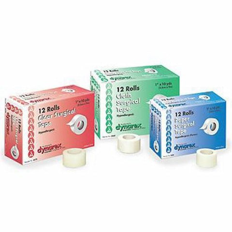 Dynarex, Medical Tape Dynarex  Porous 2 Inch X 10 Yard Transparent NonSterile, Case Of 12 Dynarex