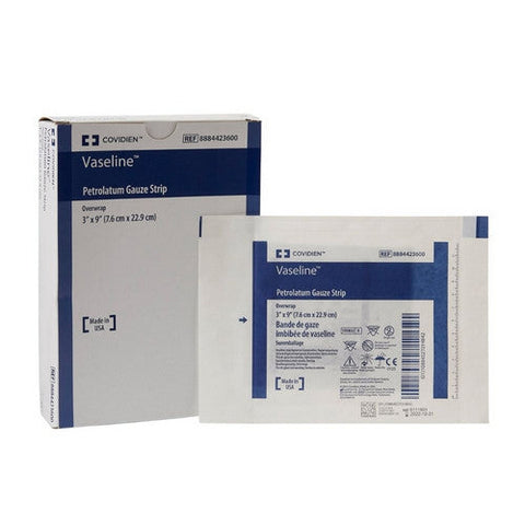 Vaseline, Petrolatum Impregnated Dressing Rectangle 3 X 9 Inch Sterile 8884423600, Count of 1 Vaseline