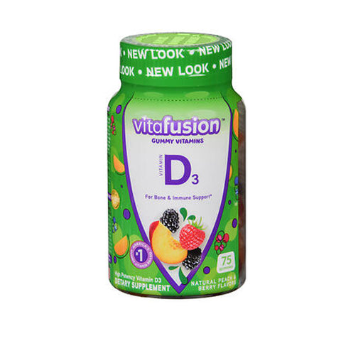 Vitafusion, Vitamin D3 Gummy Natural Peach And Berry, 75 Count Vitafusion