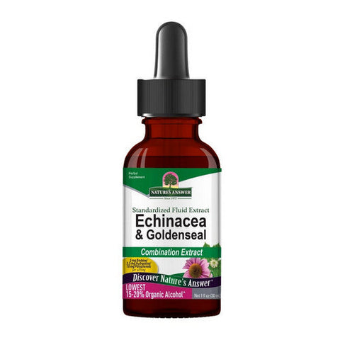Nature's Answer, Echinacea And Goldenseal Standardized Fluid Extract, 1 Oz Nature's Answer