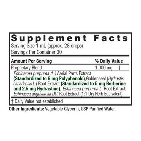 Nature's Answer, Echinacea And Goldenseal Alcohol-Free, 2 Oz Nature's Answer
