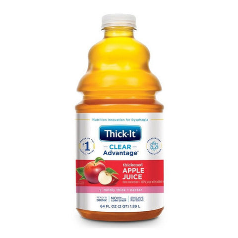 Thick-It, Thickened Beverage Thick-It  AquaCareH2O  64 oz. Container Bottle Apple Flavor Ready to Use Nectar C, 64 Oz Thick-It