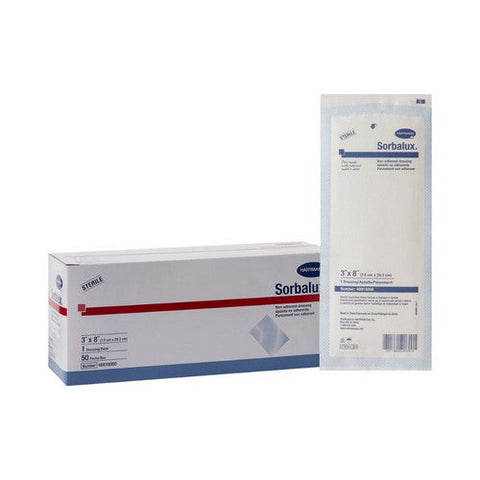 Hartmann Usa Inc, Non-Adherent Dressing Sorbalux  Rayon / Polyester 3 X 8 Inch Sterile, Count of 1 Hartmann Usa Inc