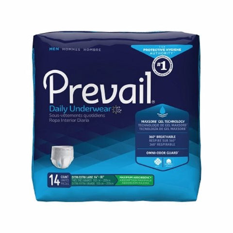 First Quality, Male Adult Absorbent Underwear with Tear Away Seams 2X-Large PUM-517, Case Of 4 First Quality